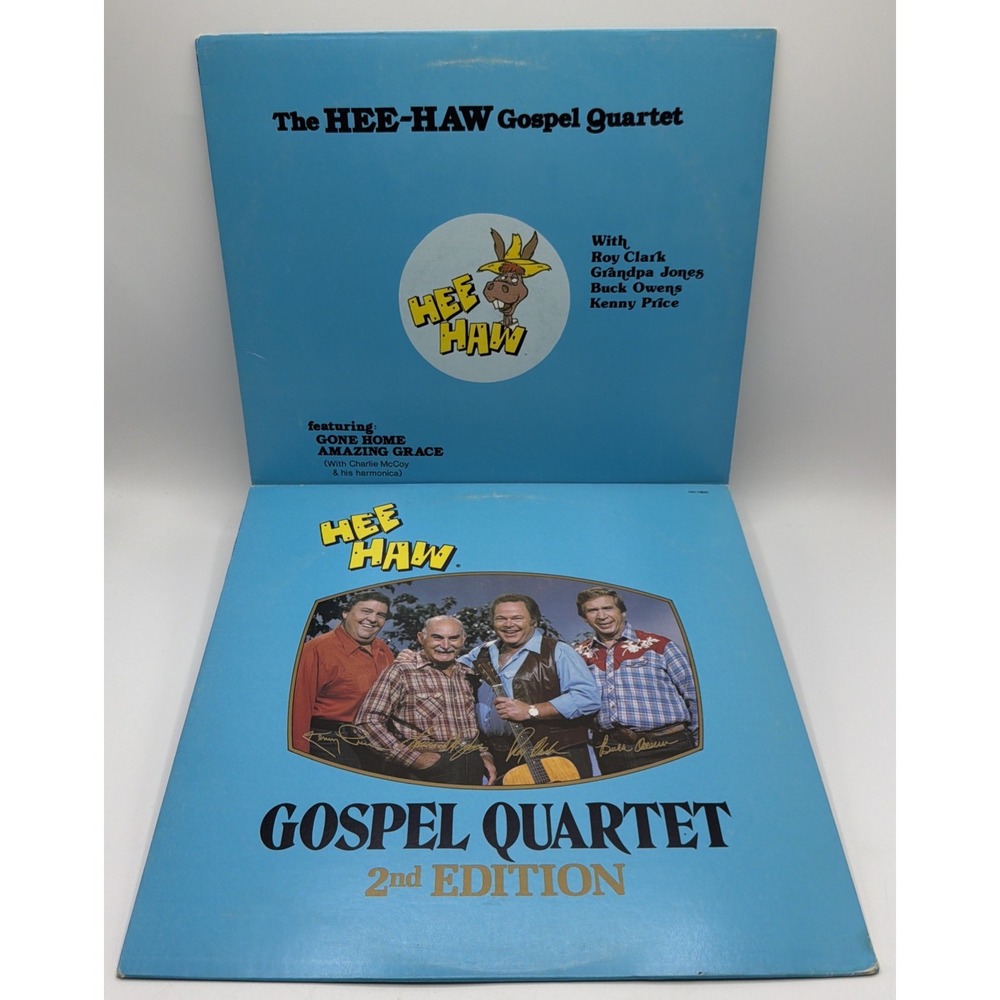 Hee-haw Gospel Quartet 1st & 2nd Edition Vinyl Record Lot Of 2 Albums.